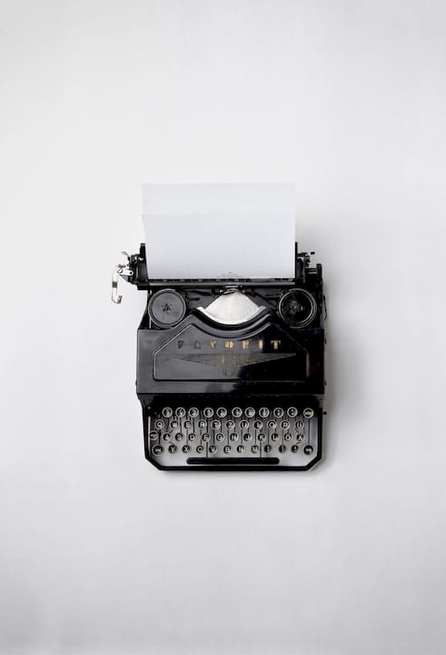 Content Marketing typewriter